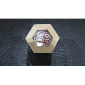 Шкатулка «Ажурное сердце» (Светлое дерево, Прозрачное масло)